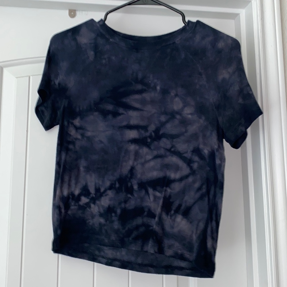 Black tie dye partnered shirt